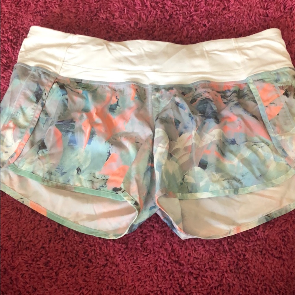 lululemon multicolored shorts
